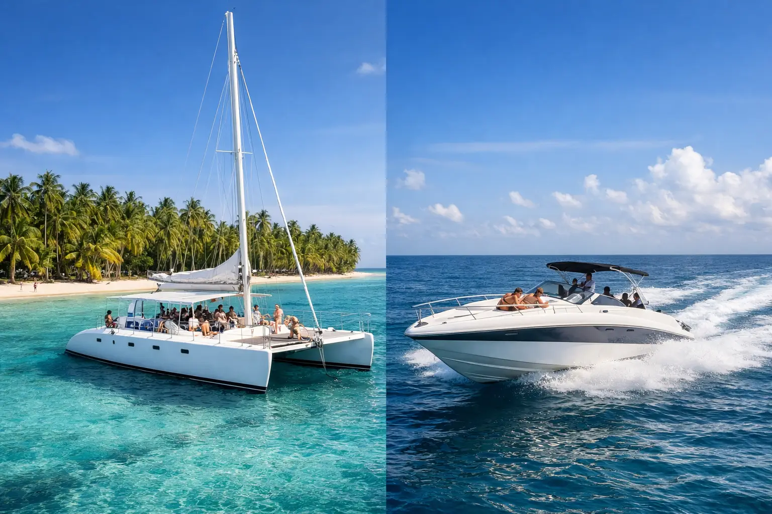 Saona Island Catamaran vs Speedboat